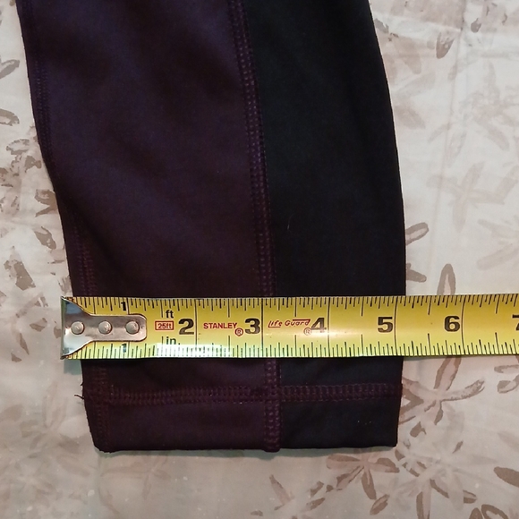 Active Life Black & Purple Leggings Size Large - Picture 4 of 7